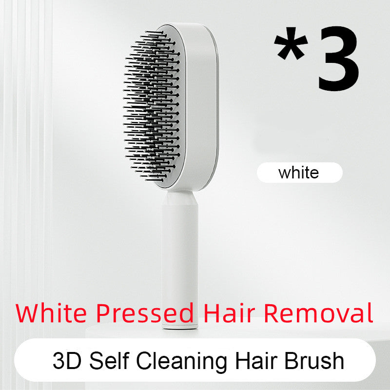  Self Cleaning Hair Brush For Women   v