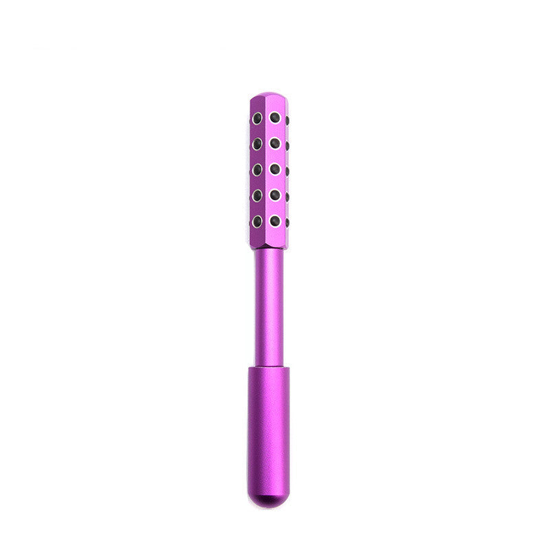 30 Germanium Beauty Stick Massage in use on facial skin, highlighting its massaging stones functionality.