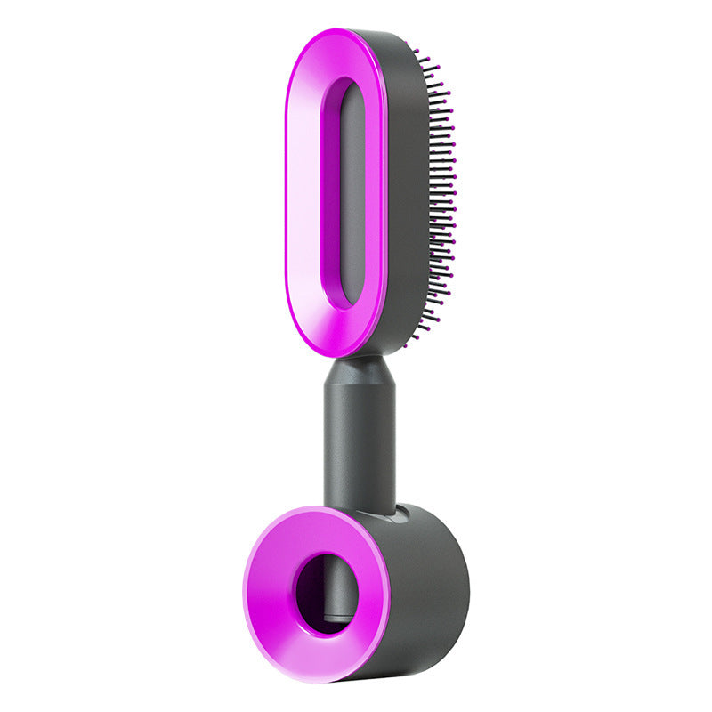  Self Cleaning Hair Brush For Women   v