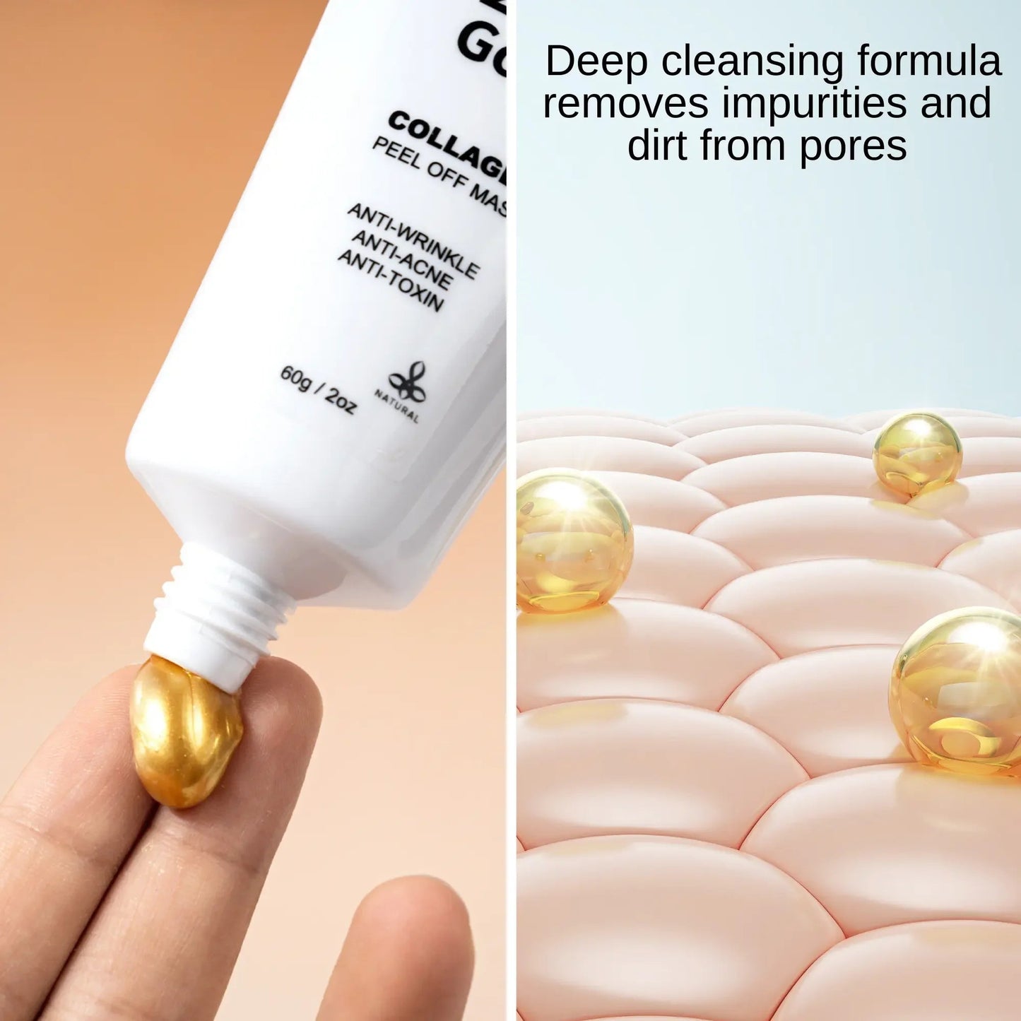 24K Gold Peel-Off Face Mask for Radiance & Deep Cleansing | Ammuri