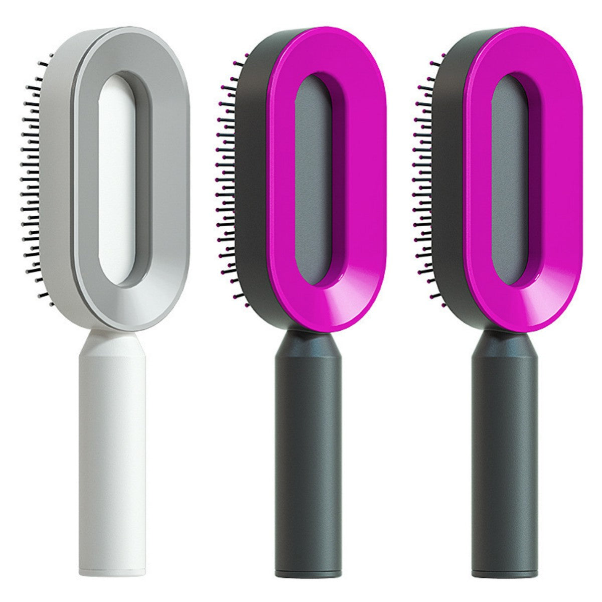  Self Cleaning Hair Brush For Women   v