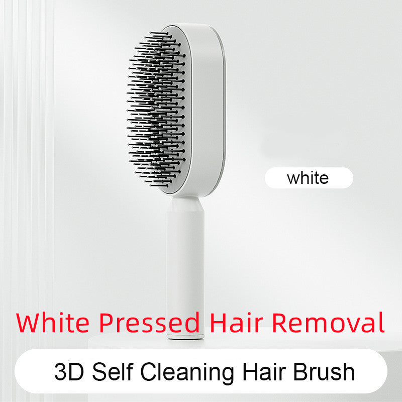  Self Cleaning Hair Brush For Women   v