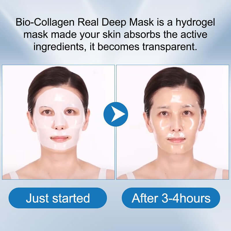 Woman applying Face Mask Shrink Pore Moisturizing for hydration and skin improvement.