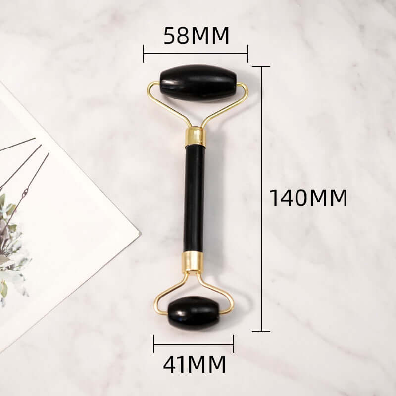 Beauty Face Care Massage Jade Device for skincare routine, promoting relaxation and youthful appearance.