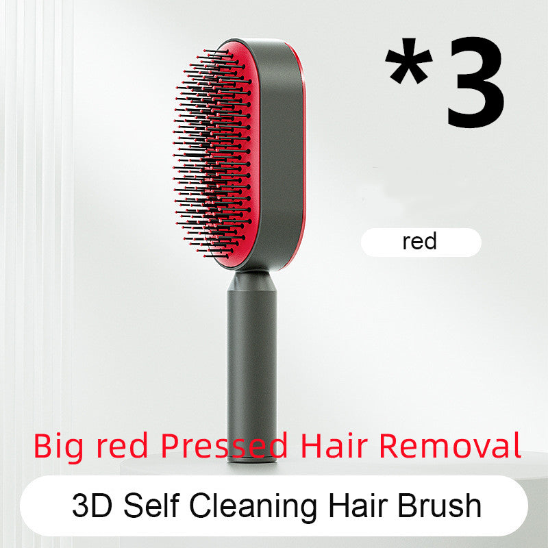 Self Cleaning Hair Brush For Women   v