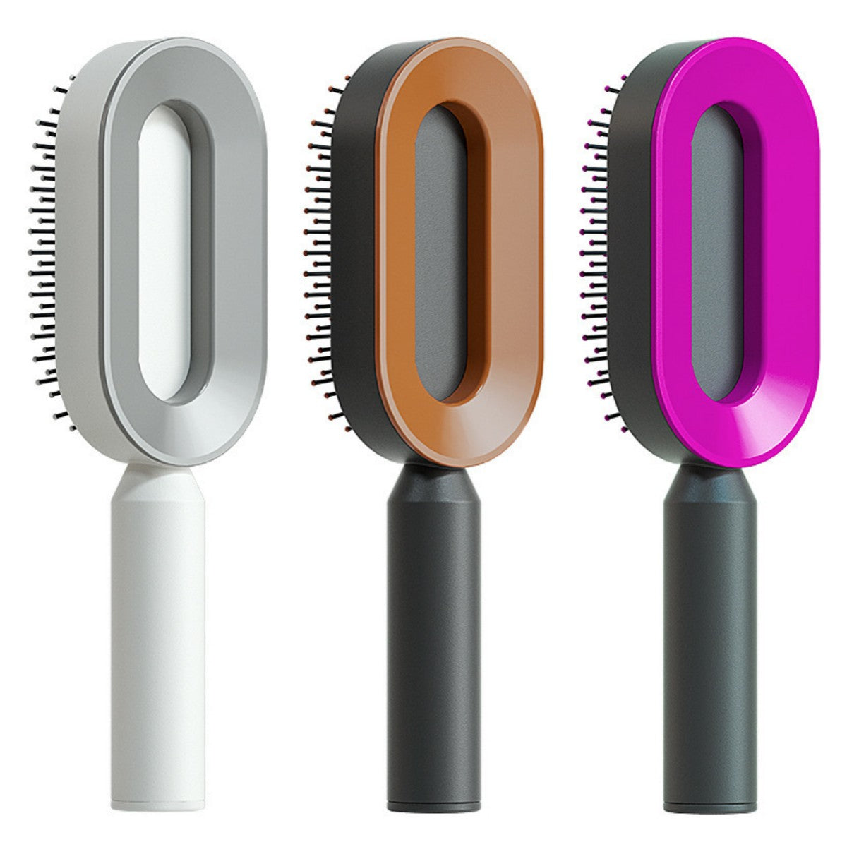  Self Cleaning Hair Brush For Women   v