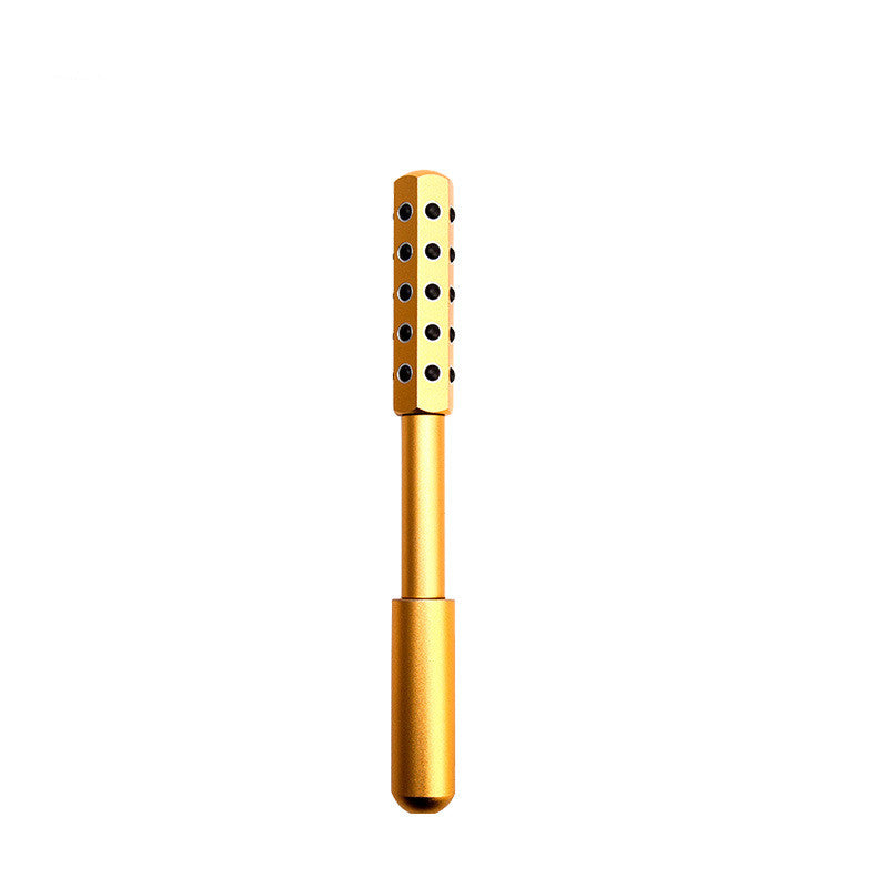 30 Germanium Beauty Stick Massage in use on facial skin, highlighting its massaging stones functionality.
