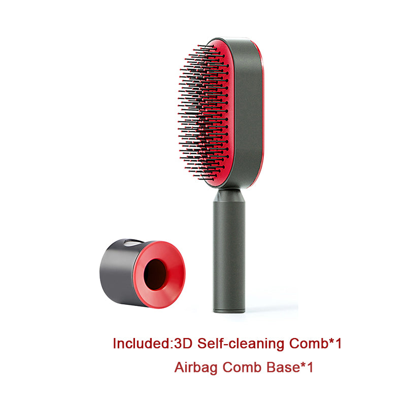  Self Cleaning Hair Brush For Women   v