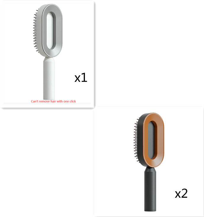  Self Cleaning Hair Brush For Women   v