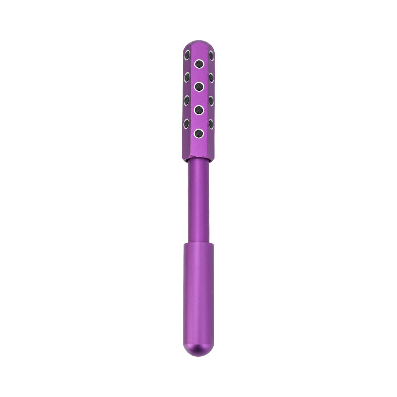 30 Germanium Beauty Stick Massage in use on facial skin, highlighting its massaging stones functionality.