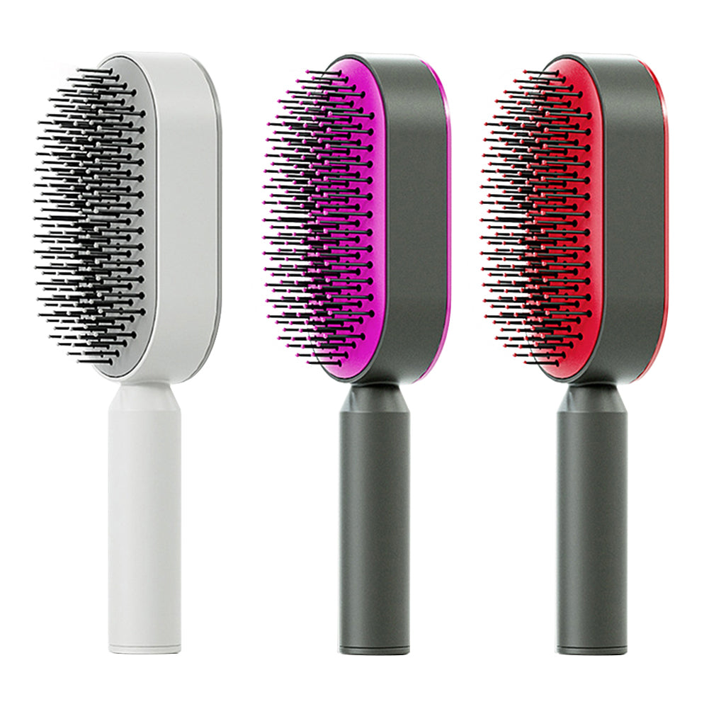  Self Cleaning Hair Brush For Women   v