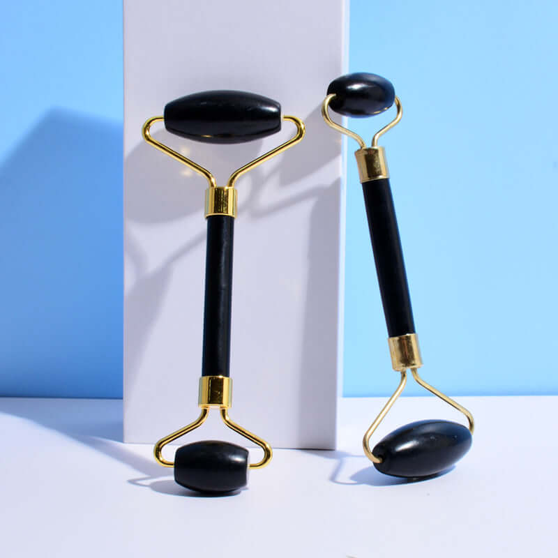 Beauty Face Care Massage Jade Device for skincare routine, promoting relaxation and youthful appearance.