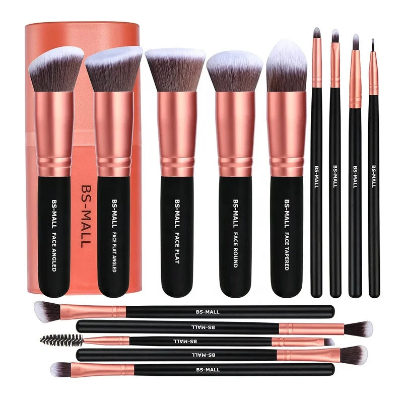 Virelle Rose Gold 14-Piece Makeup Brush Set