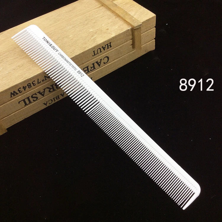 Professional Hair Comb White Black Carbon Fiber Hairdressig Cutting Comb Anti Static Haircut Coloring Tools Barber Styling Tool
