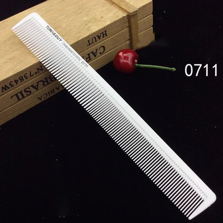 Professional Hair Comb White Black Carbon Fiber Hairdressig Cutting Comb Anti Static Haircut Coloring Tools Barber Styling Tool