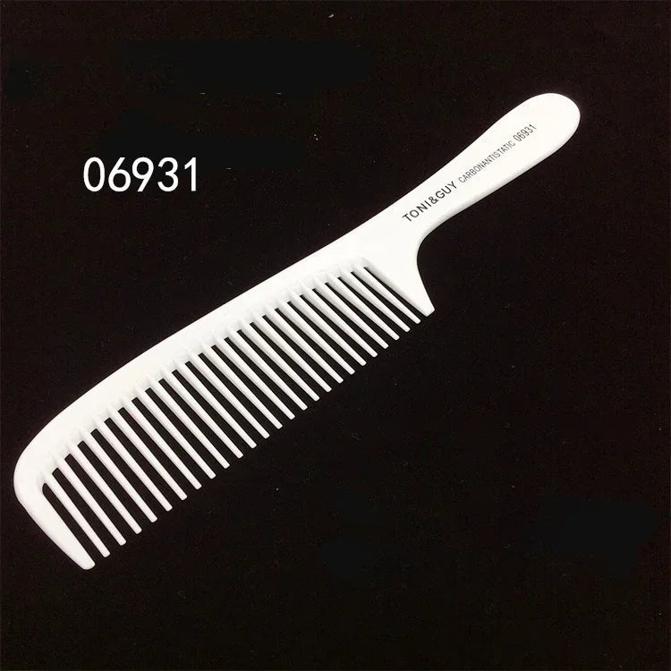 Professional Hair Comb White Black Carbon Fiber Hairdressig Cutting Comb Anti Static Haircut Coloring Tools Barber Styling Tool