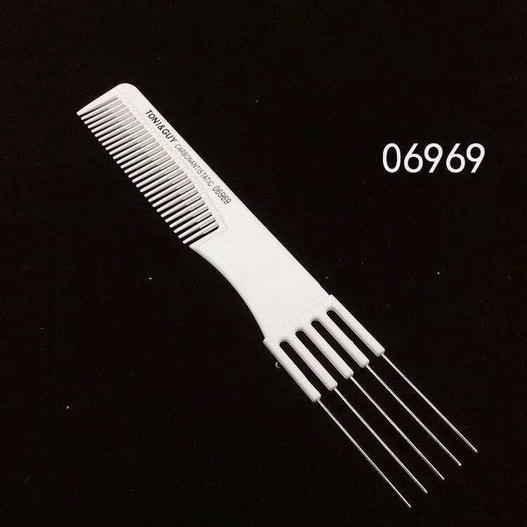 Professional Hair Comb White Black Carbon Fiber Hairdressig Cutting Comb Anti Static Haircut Coloring Tools Barber Styling Tool