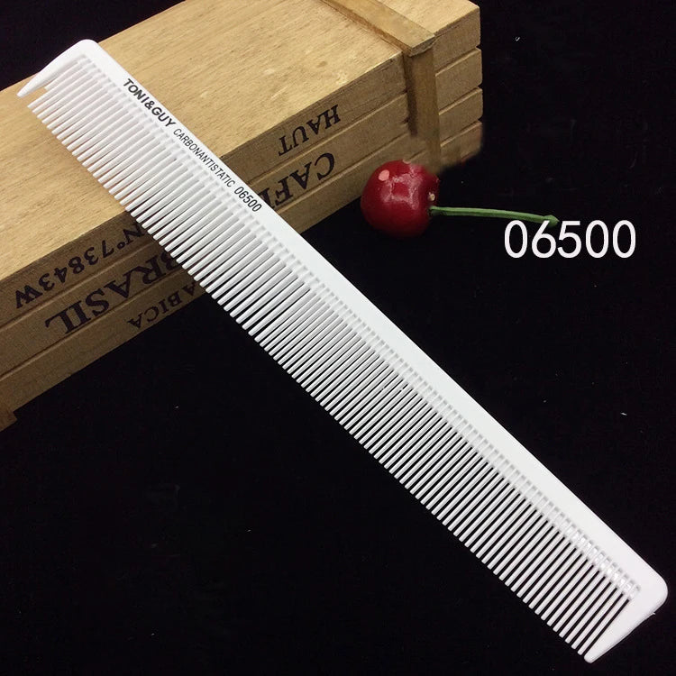 Professional Hair Comb White Black Carbon Fiber Hairdressig Cutting Comb Anti Static Haircut Coloring Tools Barber Styling Tool