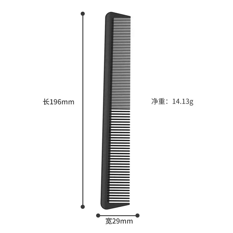 Professional Hair Comb White Black Carbon Fiber Hairdressig Cutting Comb Anti Static Haircut Coloring Tools Barber Styling Tool