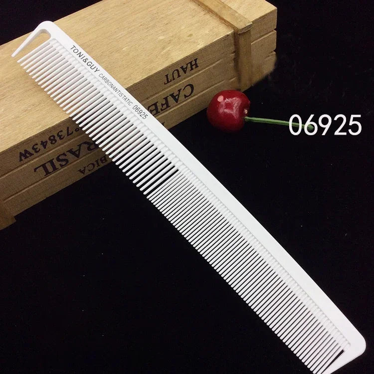 Professional Hair Comb White Black Carbon Fiber Hairdressig Cutting Comb Anti Static Haircut Coloring Tools Barber Styling Tool