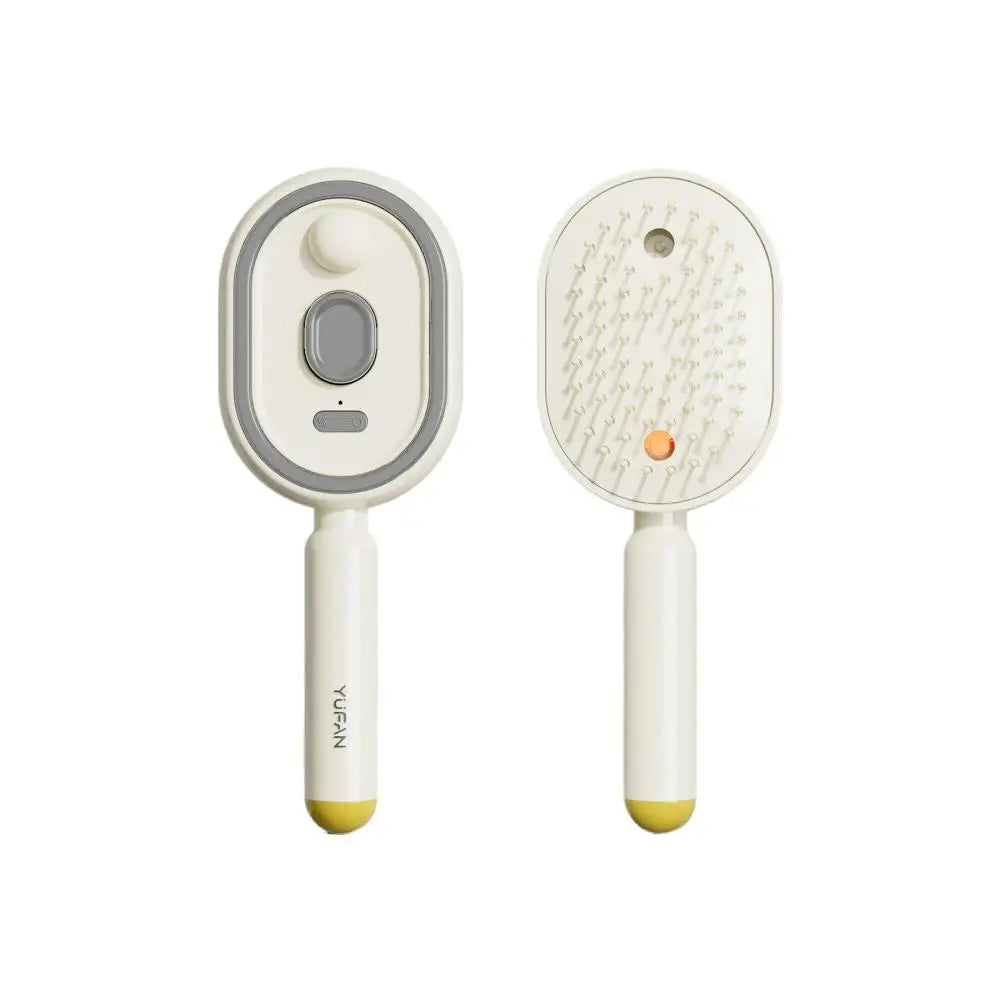 Electric Essential Oil Spray Air Cushion Massage Comb 3-in-1 Rechargeable Steam Hair Brush Anti-Tangle Frizzy Air Cushion Comb