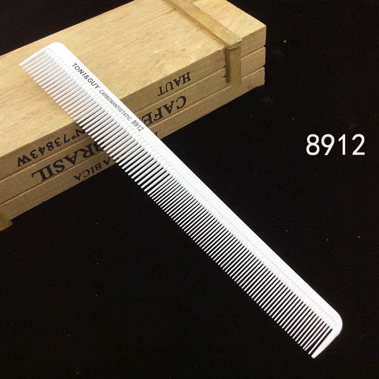 Professional Hair Comb White Black Carbon Fiber Hairdressig Cutting Comb Anti Static Haircut Coloring Tools Barber Styling Tool
