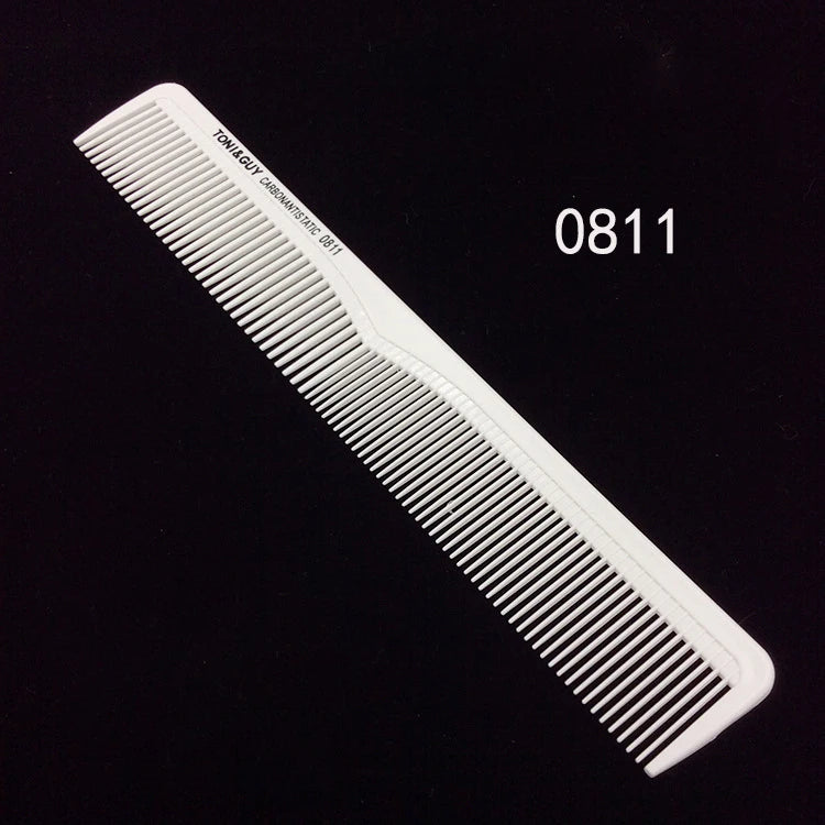 Professional Hair Comb White Black Carbon Fiber Hairdressig Cutting Comb Anti Static Haircut Coloring Tools Barber Styling Tool