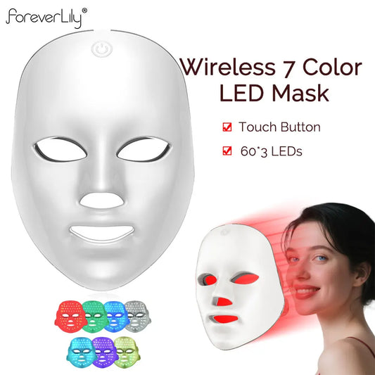Virelle 7-Colour LED Light Therapy Face Mask