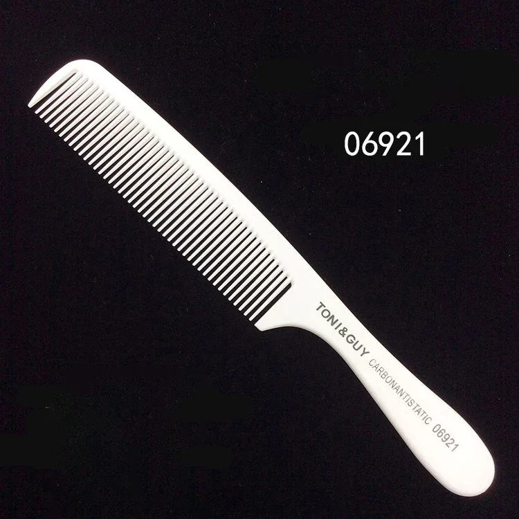 Professional Hair Comb White Black Carbon Fiber Hairdressig Cutting Comb Anti Static Haircut Coloring Tools Barber Styling Tool