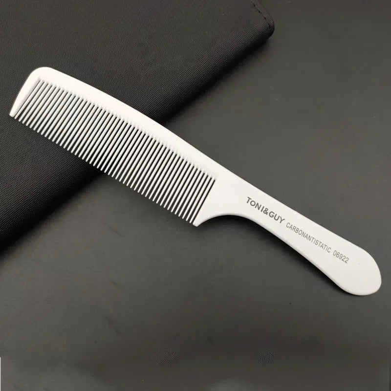 Professional Hair Comb White Black Carbon Fiber Hairdressig Cutting Comb Anti Static Haircut Coloring Tools Barber Styling Tool