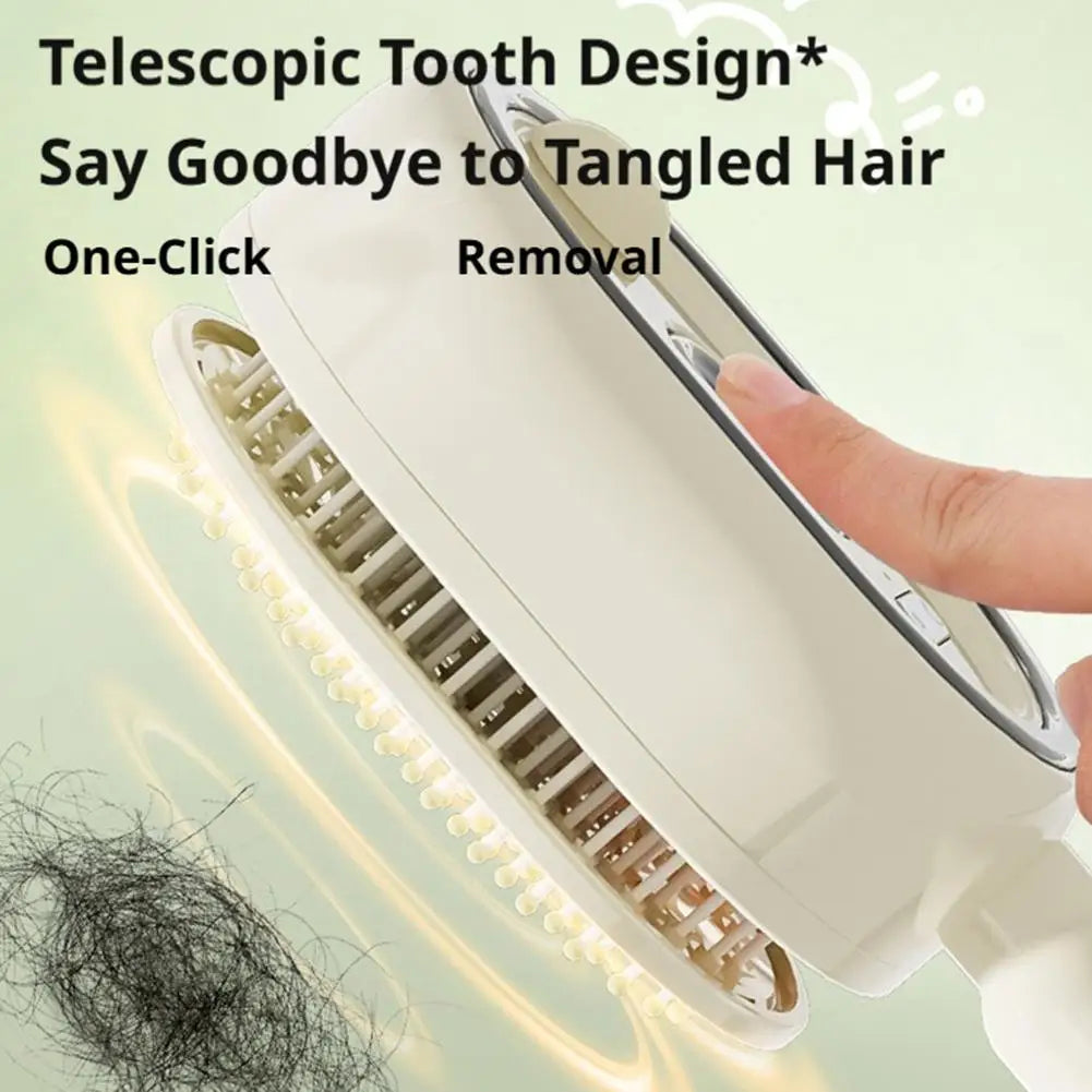 Electric Essential Oil Spray Air Cushion Massage Comb 3-in-1 Rechargeable Steam Hair Brush Anti-Tangle Frizzy Air Cushion Comb