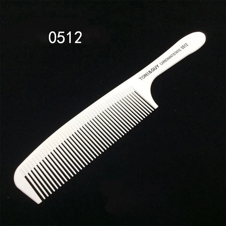 Professional Hair Comb White Black Carbon Fiber Hairdressig Cutting Comb Anti Static Haircut Coloring Tools Barber Styling Tool