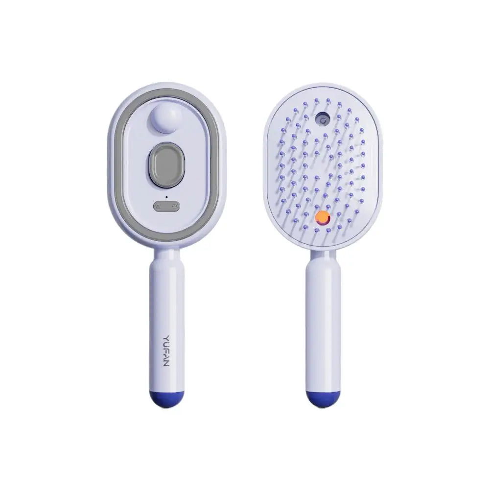 Electric Essential Oil Spray Air Cushion Massage Comb 3-in-1 Rechargeable Steam Hair Brush Anti-Tangle Frizzy Air Cushion Comb
