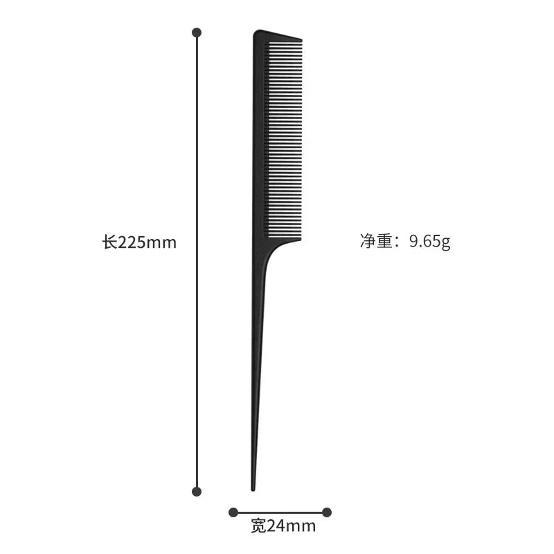 Professional Hair Comb White Black Carbon Fiber Hairdressig Cutting Comb Anti Static Haircut Coloring Tools Barber Styling Tool