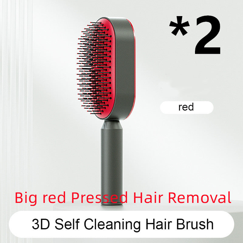  Self Cleaning Hair Brush For Women   v