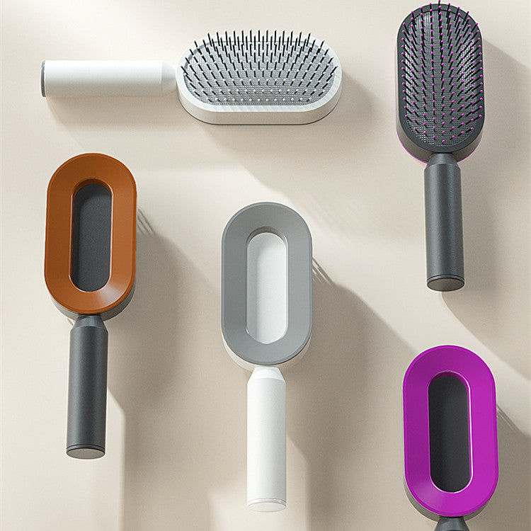  Self Cleaning Hair Brush For Women   v