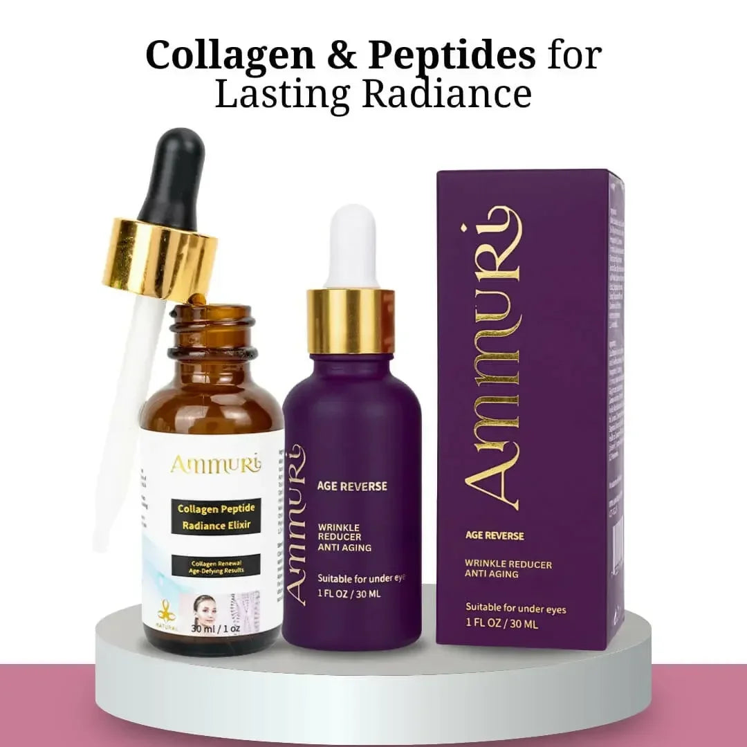 Collagen Peptide Skincare Elixir Set for Firming & Youthful Skin | Ammuri