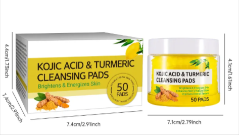 Virelle Turmeric Kojic Acid Cotton Cloth for Gentle Skin Care