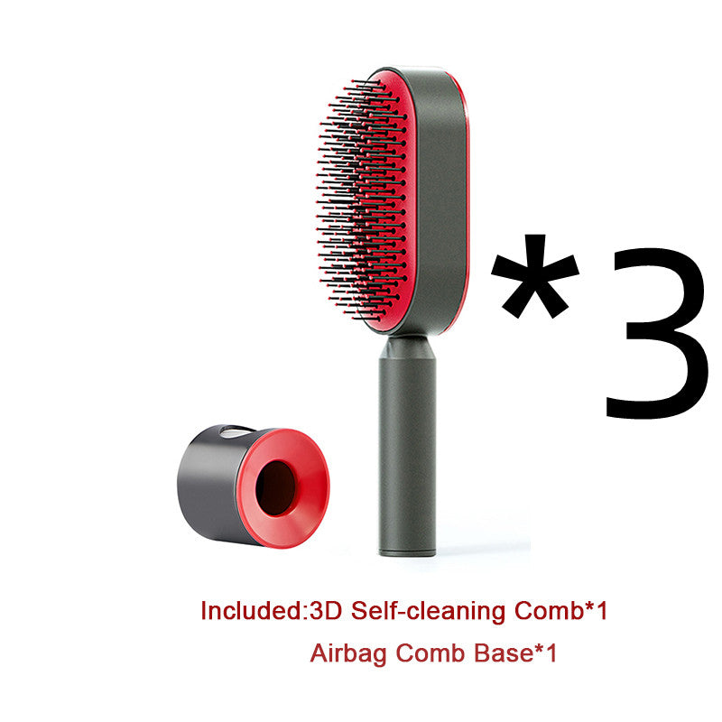  Self Cleaning Hair Brush For Women   v