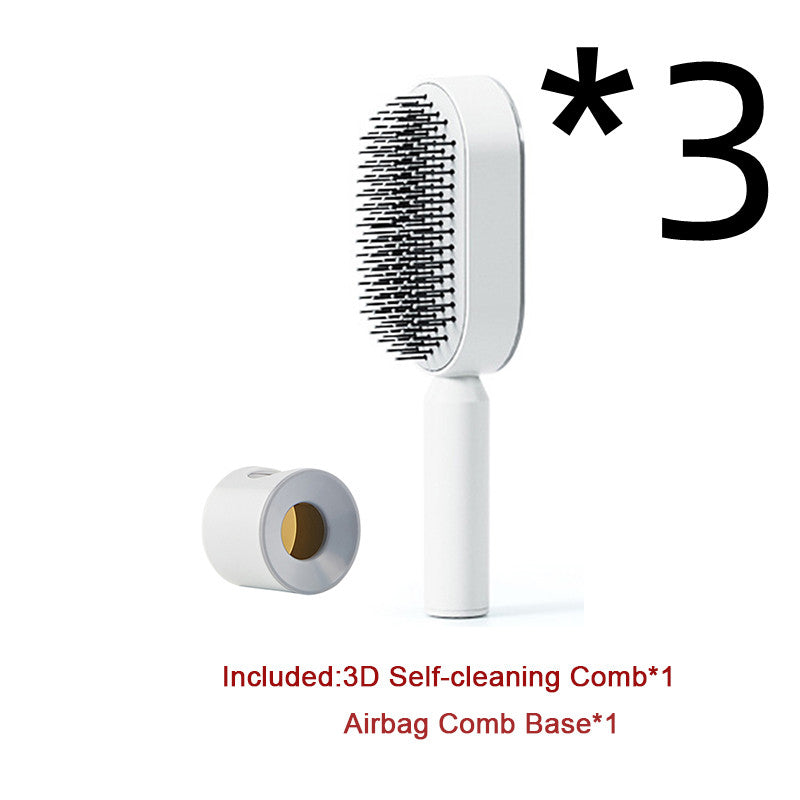  Self Cleaning Hair Brush For Women   v