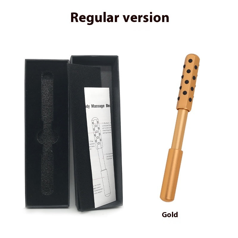 30 Germanium Beauty Stick Massage in use on facial skin, highlighting its massaging stones functionality.