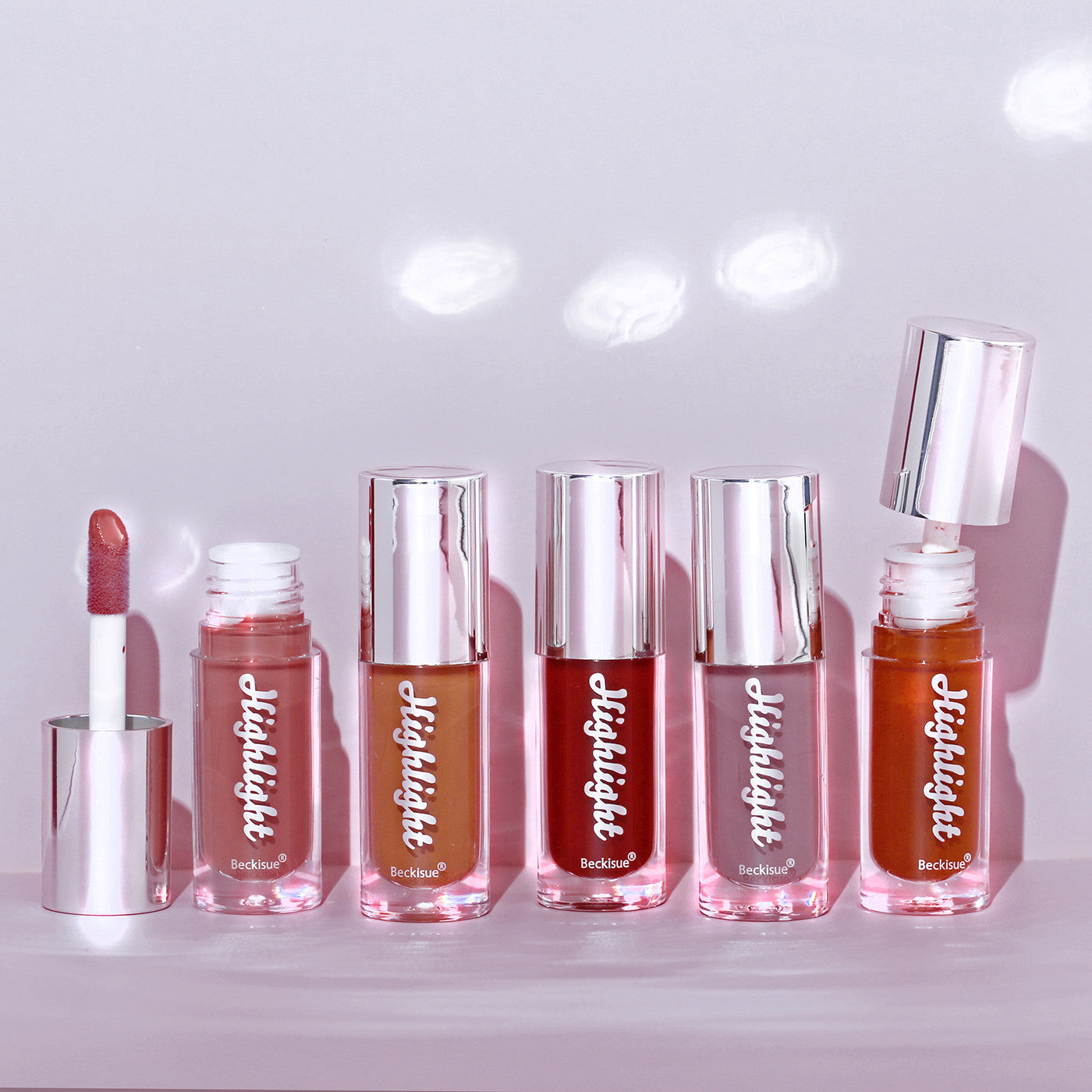 High Gloss Nude Lip Gloss with Mirror Finish