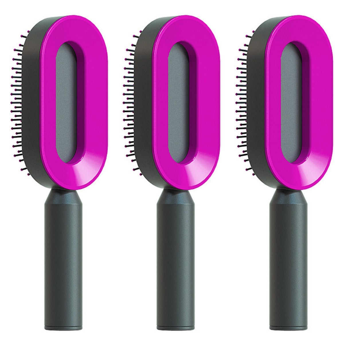  Self Cleaning Hair Brush For Women   v