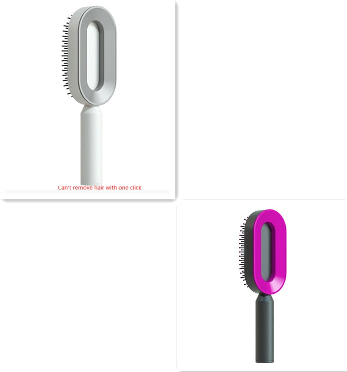  Self Cleaning Hair Brush For Women   v