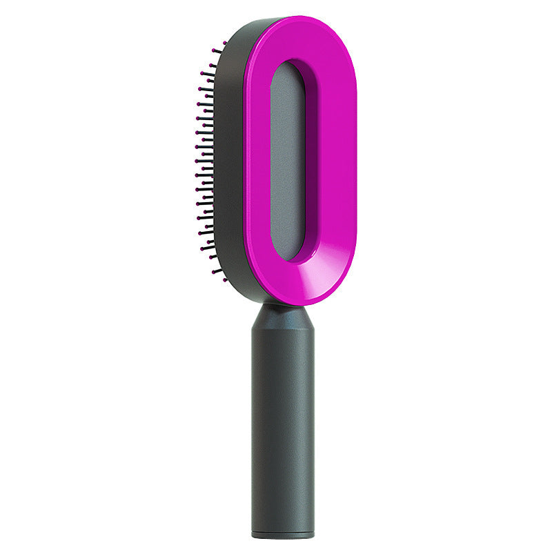  Self Cleaning Hair Brush For Women   v